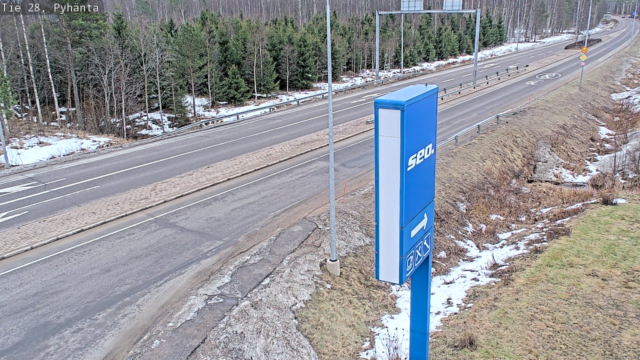 Kelikamerat Kuva Tie 28 Pyhäntä, Pyhäntä, Pohjois-Pohjanmaa