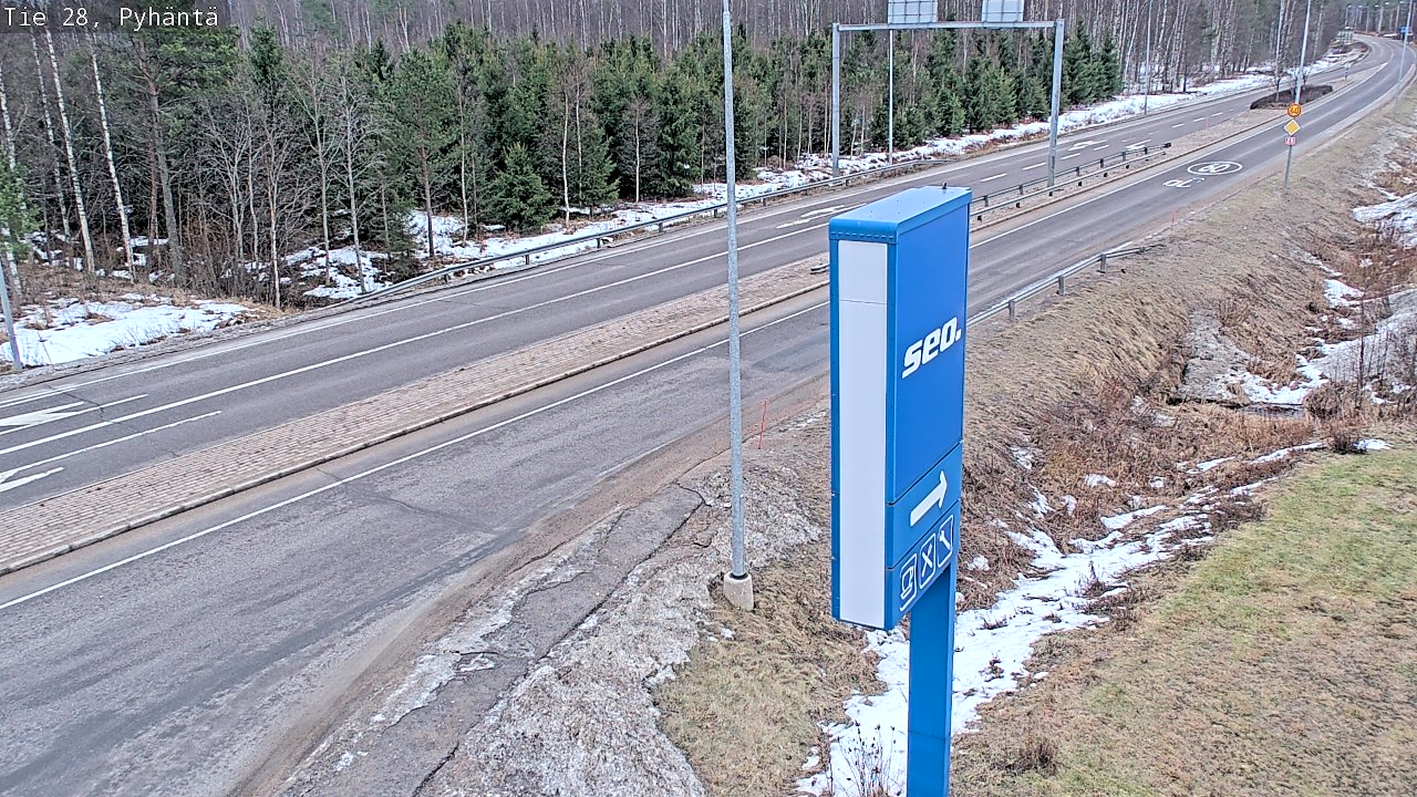 Kelikamerat Kuva Tie 28 Pyhäntä, Pyhäntä, Pohjois-Pohjanmaa