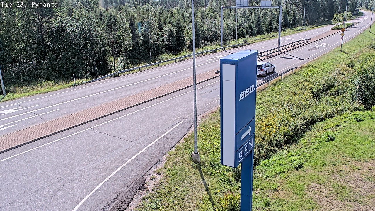 Kelikamerat Kuva Tie 28 Pyhäntä, Pyhäntä, Pohjois-Pohjanmaa