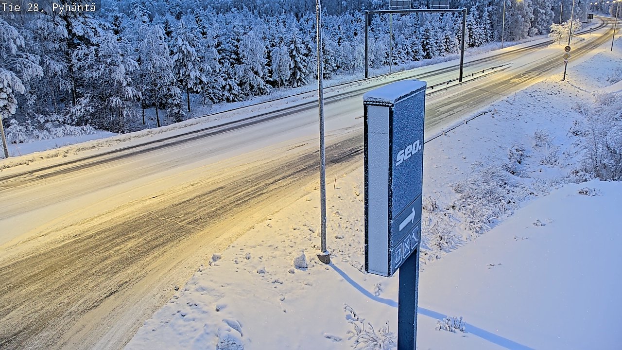 Kelikamerat Kuva Tie 28 Pyhäntä, Pyhäntä, Pohjois-Pohjanmaa