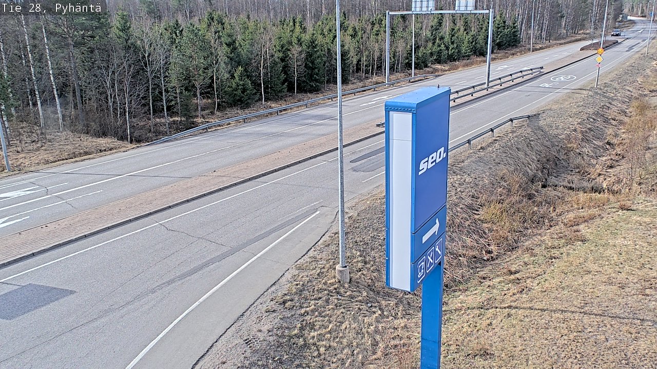 Kelikamerat Kuva Tie 28 Pyhäntä, Pyhäntä, Pohjois-Pohjanmaa