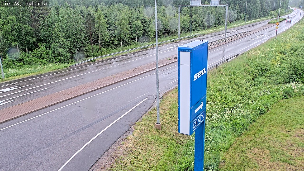 Kelikamerat Kuva Tie 28 Pyhäntä, Pyhäntä, Pohjois-Pohjanmaa