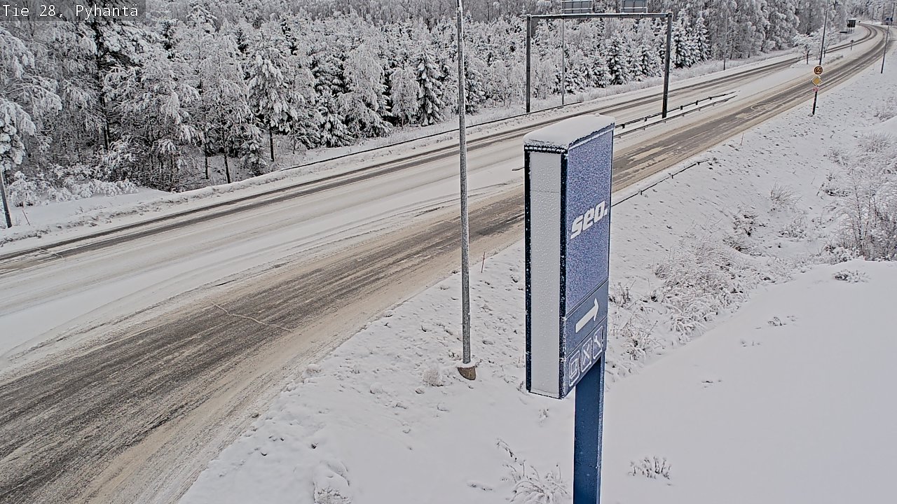 Kelikamerat Kuva Tie 28 Pyhäntä, Pyhäntä, Pohjois-Pohjanmaa