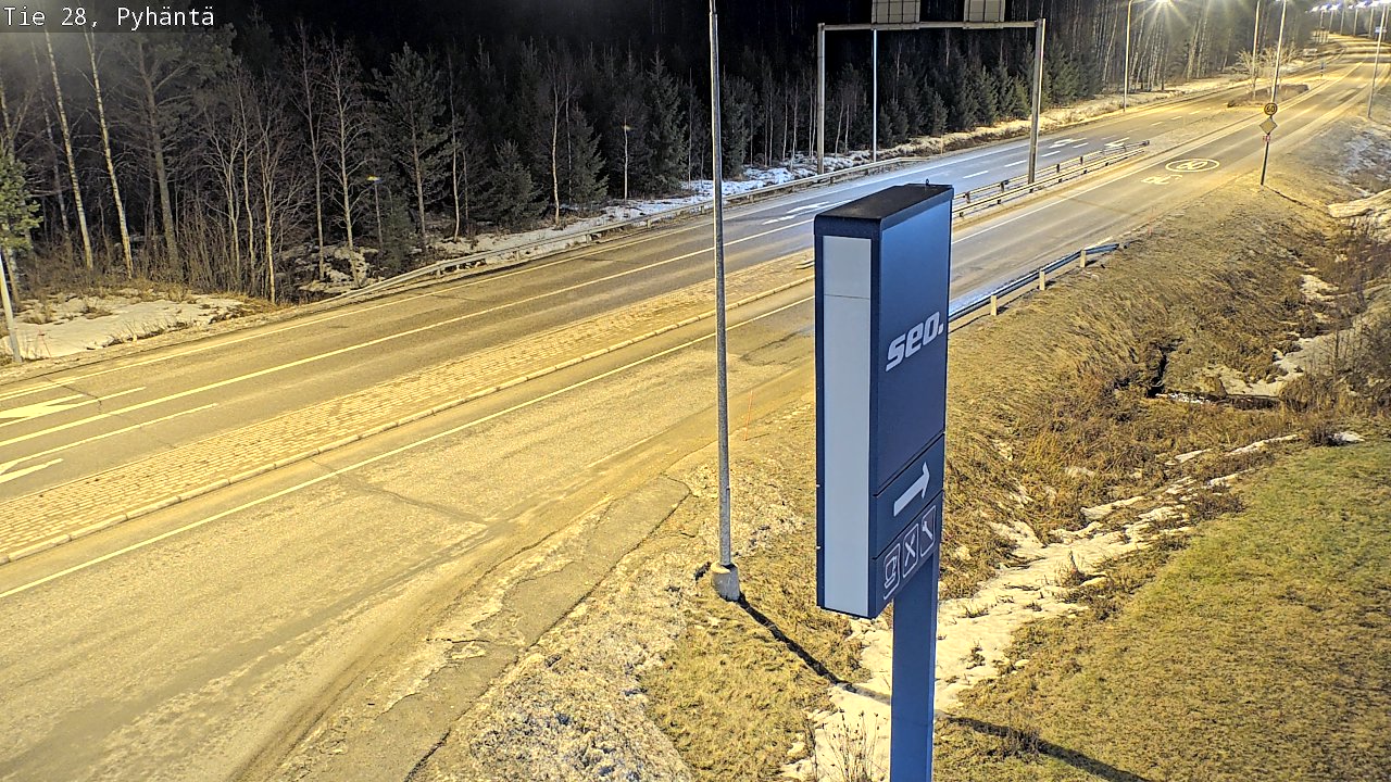 Kelikamerat Kuva Tie 28 Pyhäntä, Pyhäntä, Pohjois-Pohjanmaa