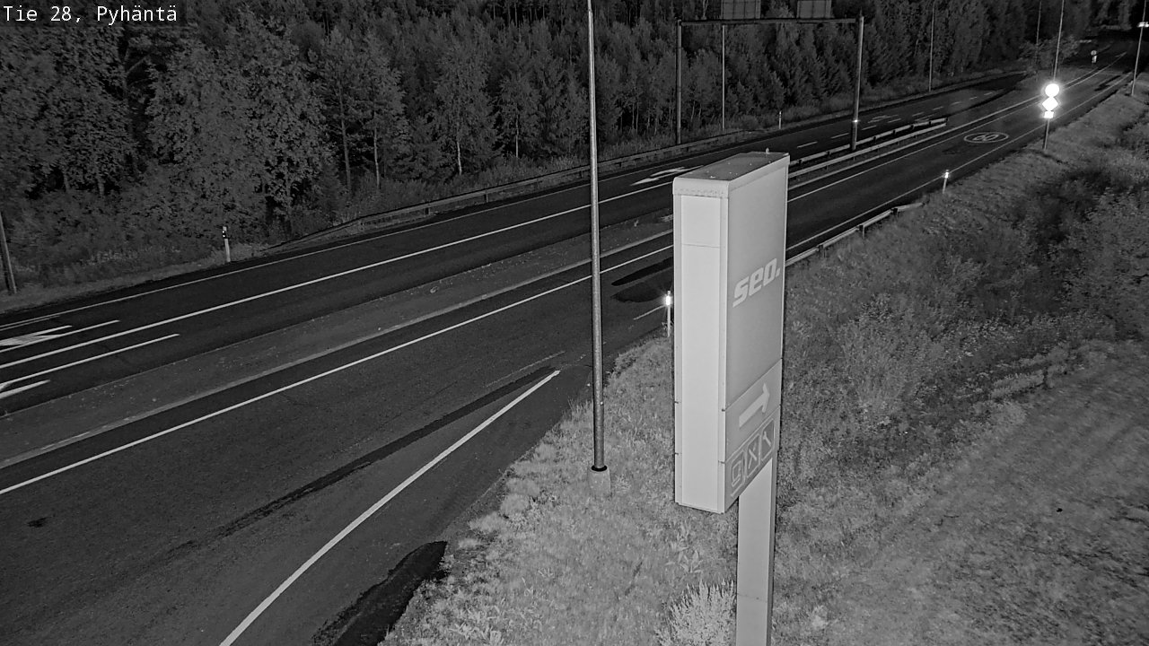 Kelikamerat Kuva Tie 28 Pyhäntä, Pyhäntä, Pohjois-Pohjanmaa