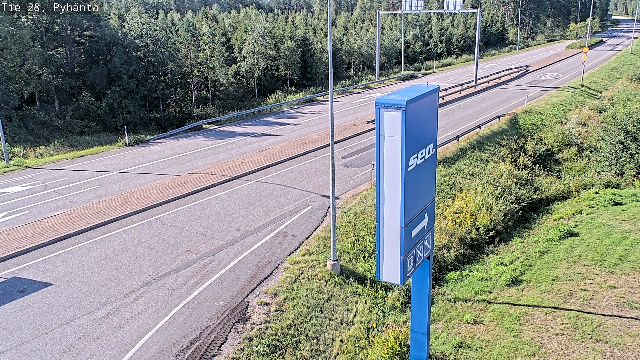 Kelikamerat Kuva Tie 28 Pyhäntä, Pyhäntä, Pohjois-Pohjanmaa