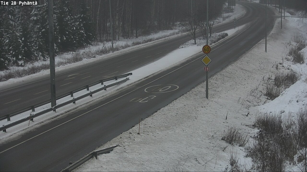 Weather Camera Image Road 28 Pyhäntä, Pyhäntä, Pohjois-Pohjanmaa