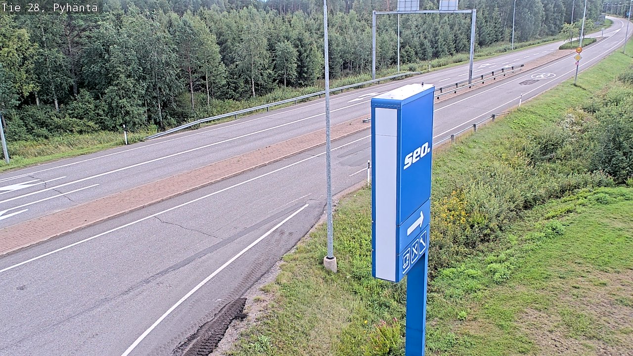 Kelikamerat Kuva Tie 28 Pyhäntä, Pyhäntä, Pohjois-Pohjanmaa