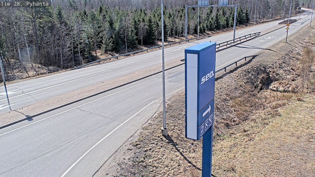 Kelikamerat Kuva Tie 28 Pyhäntä, Pyhäntä, Pohjois-Pohjanmaa