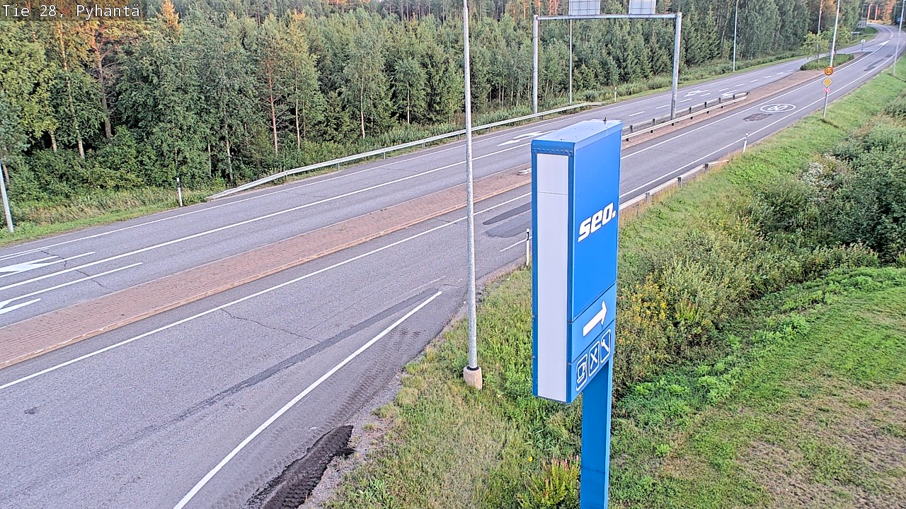Kelikamerat Kuva Tie 28 Pyhäntä, Pyhäntä, Pohjois-Pohjanmaa