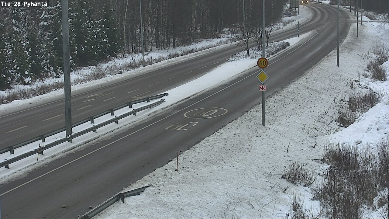 Weather Camera Image Road 28 Pyhäntä, Pyhäntä, Pohjois-Pohjanmaa