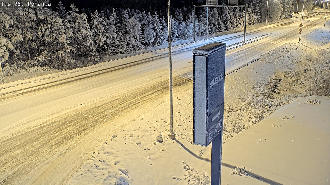 Kelikamerat Kuva Tie 28 Pyhäntä, Pyhäntä, Pohjois-Pohjanmaa