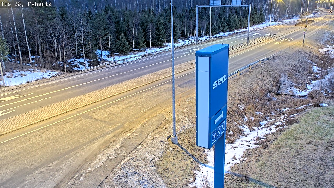 Kelikamerat Kuva Tie 28 Pyhäntä, Pyhäntä, Pohjois-Pohjanmaa