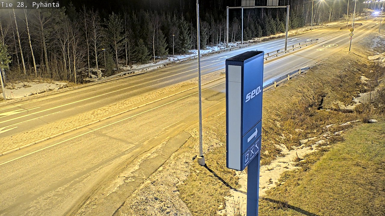 Kelikamerat Kuva Tie 28 Pyhäntä, Pyhäntä, Pohjois-Pohjanmaa