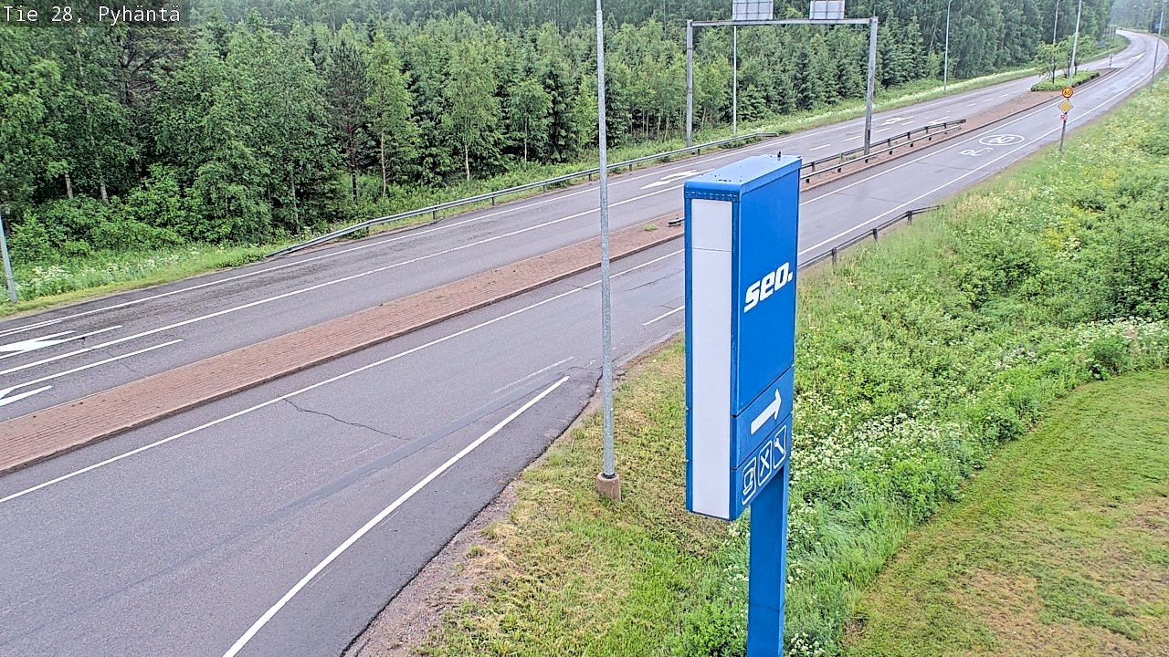 Kelikamerat Kuva Tie 28 Pyhäntä, Pyhäntä, Pohjois-Pohjanmaa