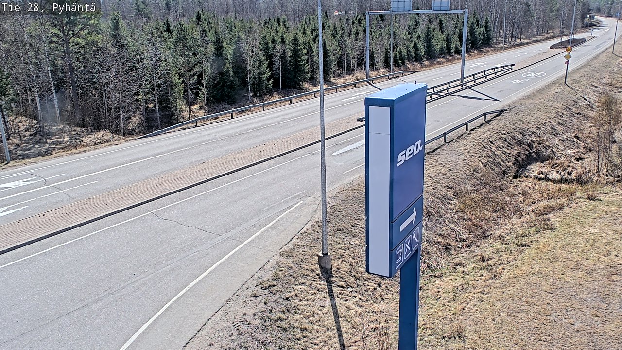 Kelikamerat Kuva Tie 28 Pyhäntä, Pyhäntä, Pohjois-Pohjanmaa