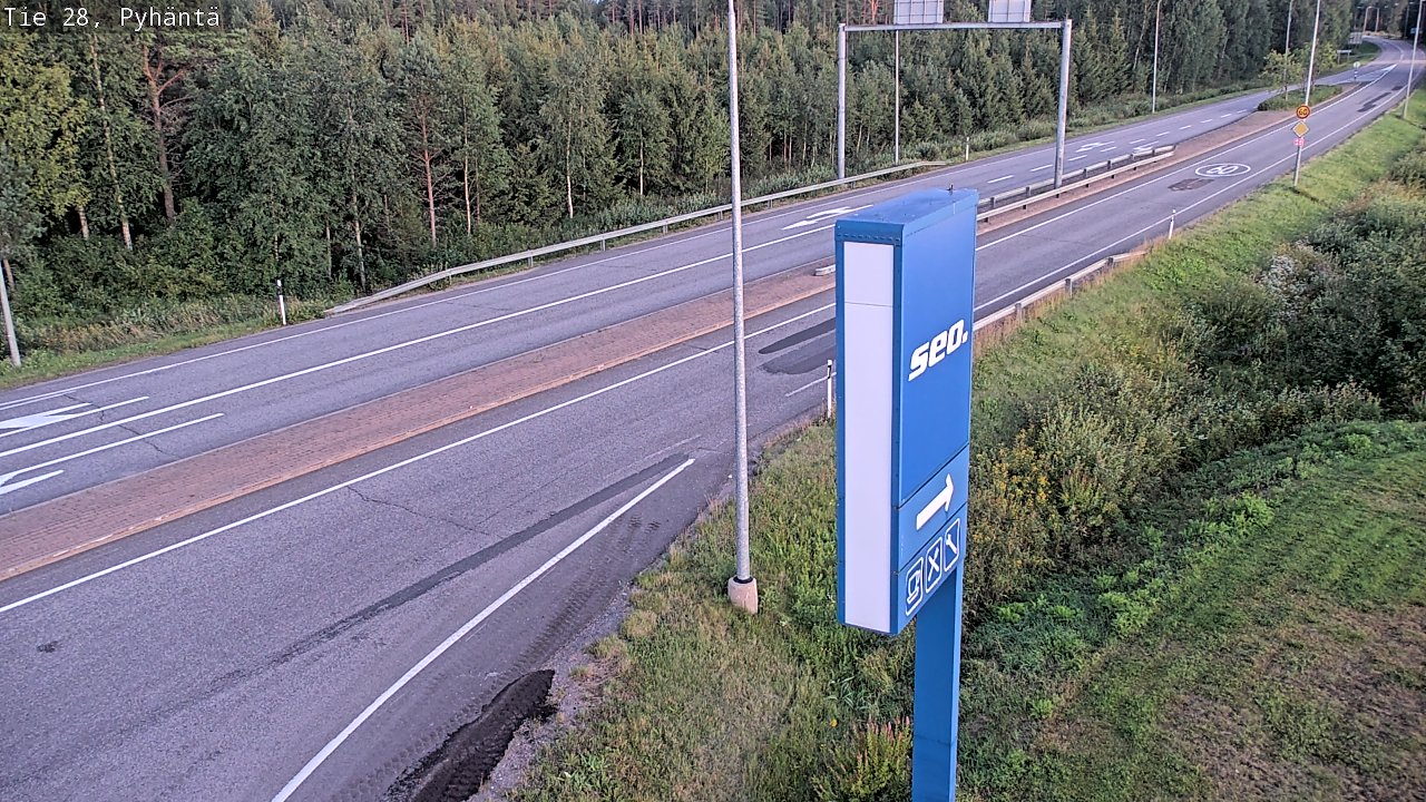 Kelikamerat Kuva Tie 28 Pyhäntä, Pyhäntä, Pohjois-Pohjanmaa