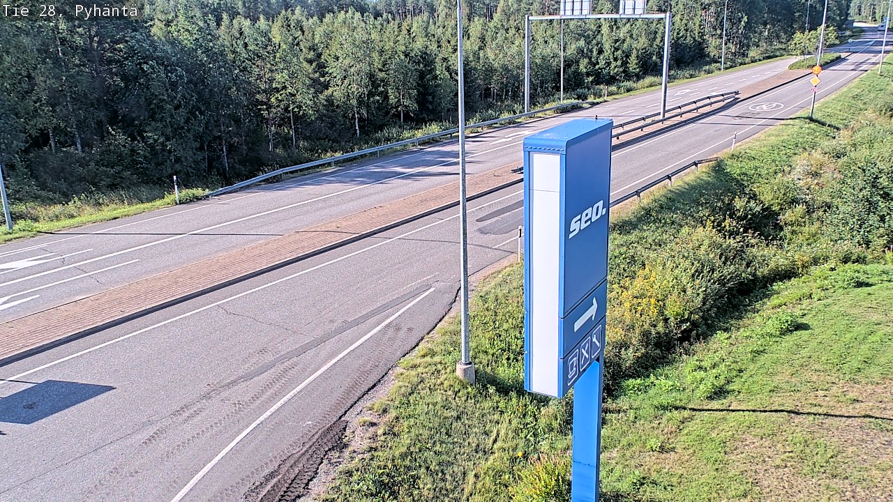 Kelikamerat Kuva Tie 28 Pyhäntä, Pyhäntä, Pohjois-Pohjanmaa