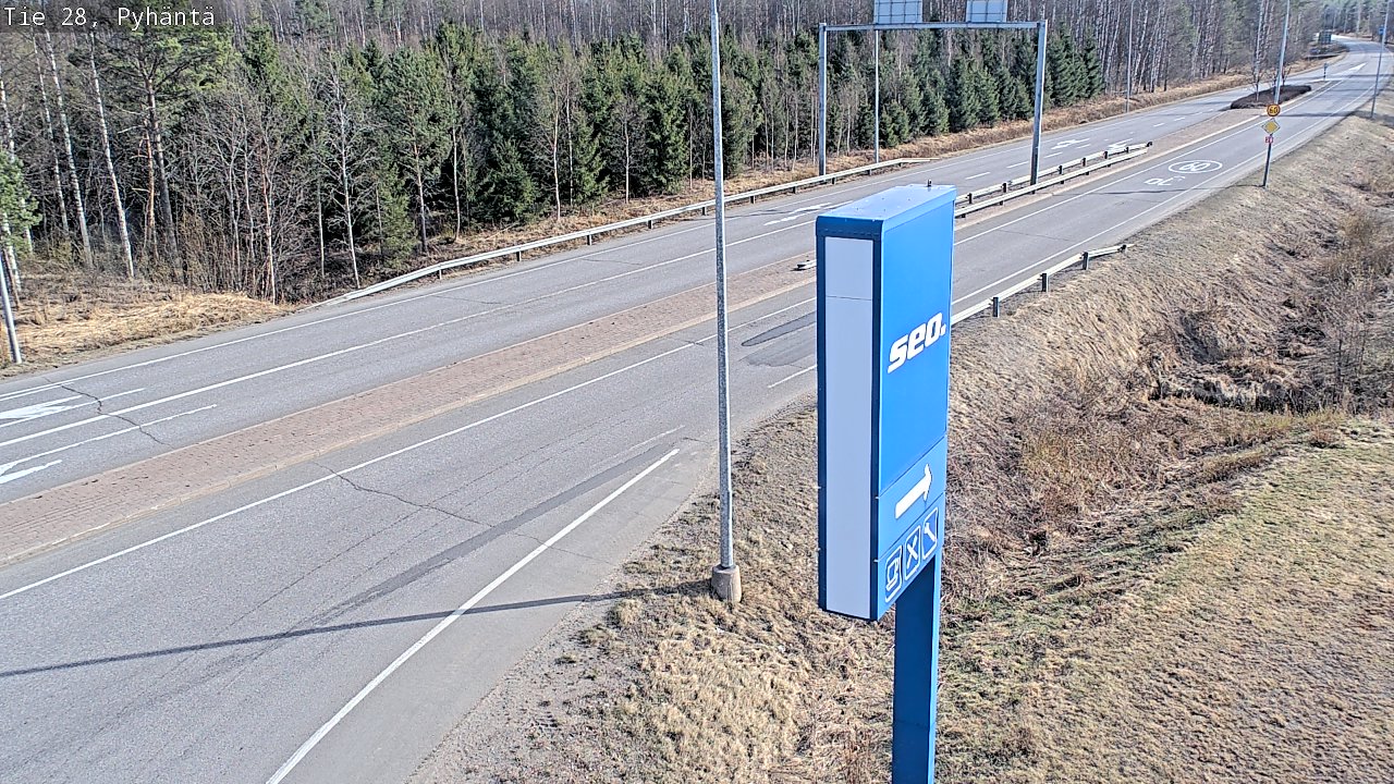 Kelikamerat Kuva Tie 28 Pyhäntä, Pyhäntä, Pohjois-Pohjanmaa