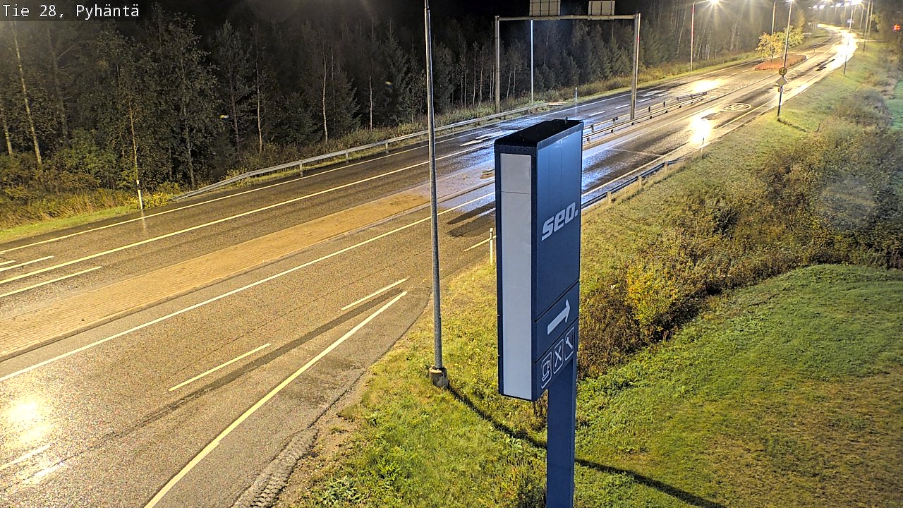 Kelikamerat Kuva Tie 28 Pyhäntä, Pyhäntä, Pohjois-Pohjanmaa