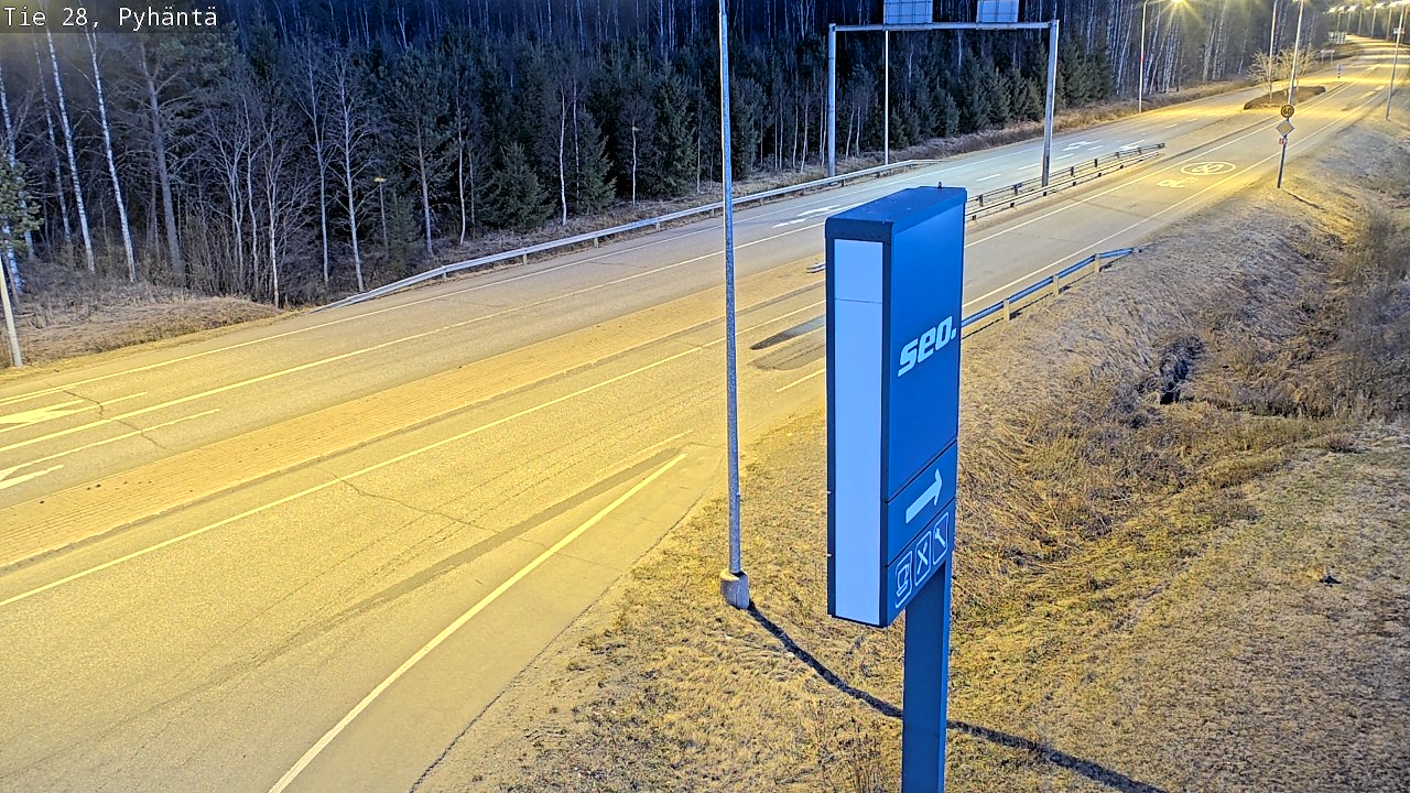 Kelikamerat Kuva Tie 28 Pyhäntä, Pyhäntä, Pohjois-Pohjanmaa