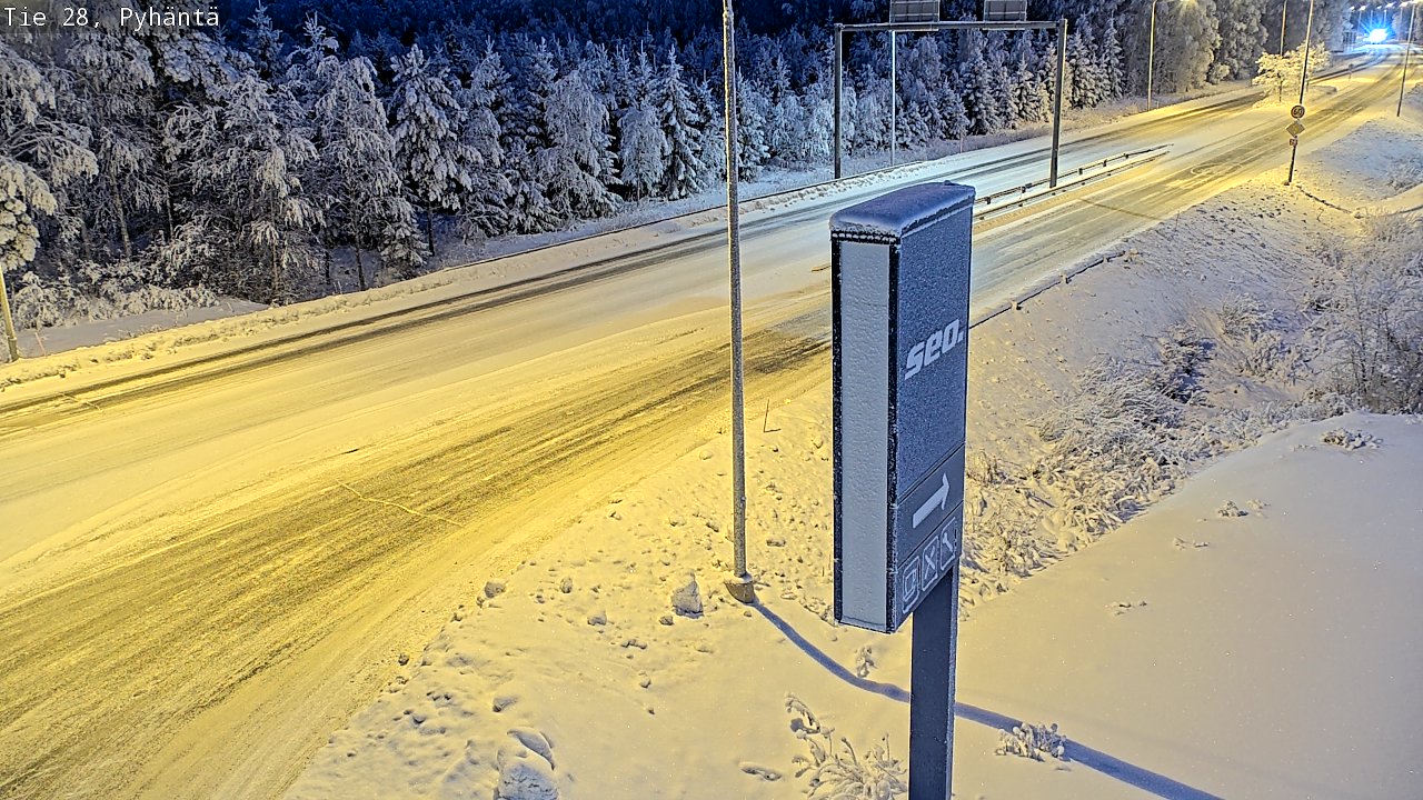 Kelikamerat Kuva Tie 28 Pyhäntä, Pyhäntä, Pohjois-Pohjanmaa