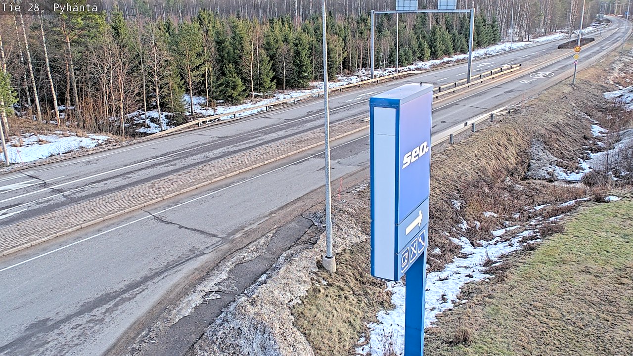 Kelikamerat Kuva Tie 28 Pyhäntä, Pyhäntä, Pohjois-Pohjanmaa