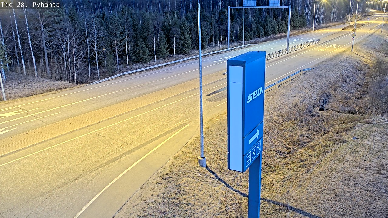 Kelikamerat Kuva Tie 28 Pyhäntä, Pyhäntä, Pohjois-Pohjanmaa