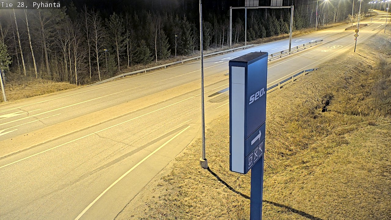 Kelikamerat Kuva Tie 28 Pyhäntä, Pyhäntä, Pohjois-Pohjanmaa
