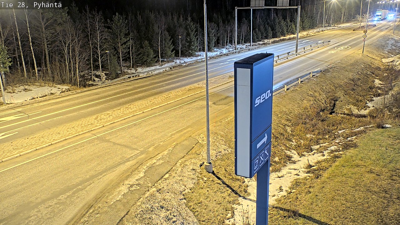 Kelikamerat Kuva Tie 28 Pyhäntä, Pyhäntä, Pohjois-Pohjanmaa