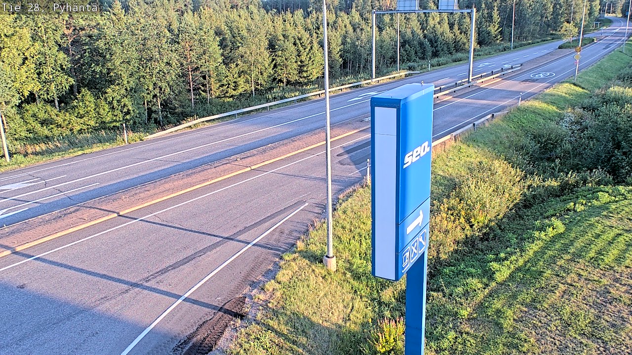 Kelikamerat Kuva Tie 28 Pyhäntä, Pyhäntä, Pohjois-Pohjanmaa