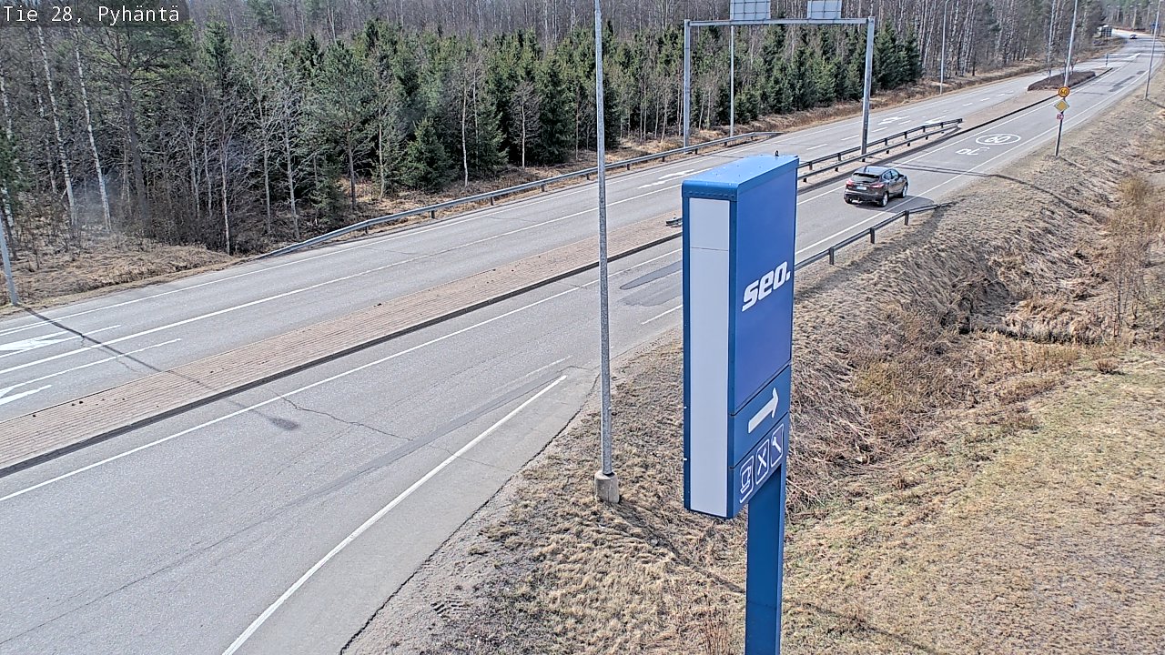Kelikamerat Kuva Tie 28 Pyhäntä, Pyhäntä, Pohjois-Pohjanmaa