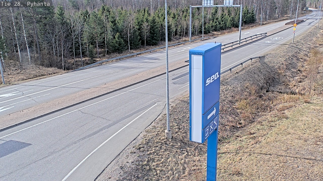 Kelikamerat Kuva Tie 28 Pyhäntä, Pyhäntä, Pohjois-Pohjanmaa