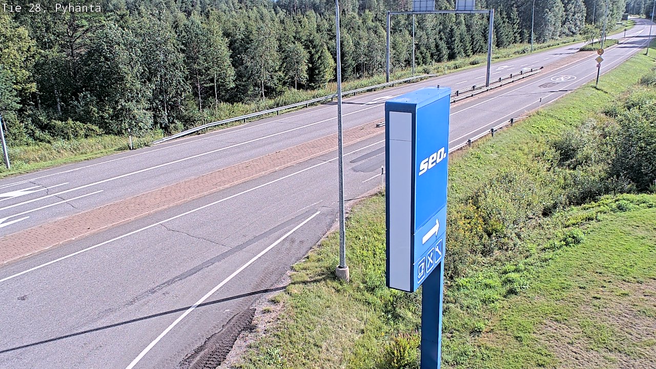 Kelikamerat Kuva Tie 28 Pyhäntä, Pyhäntä, Pohjois-Pohjanmaa