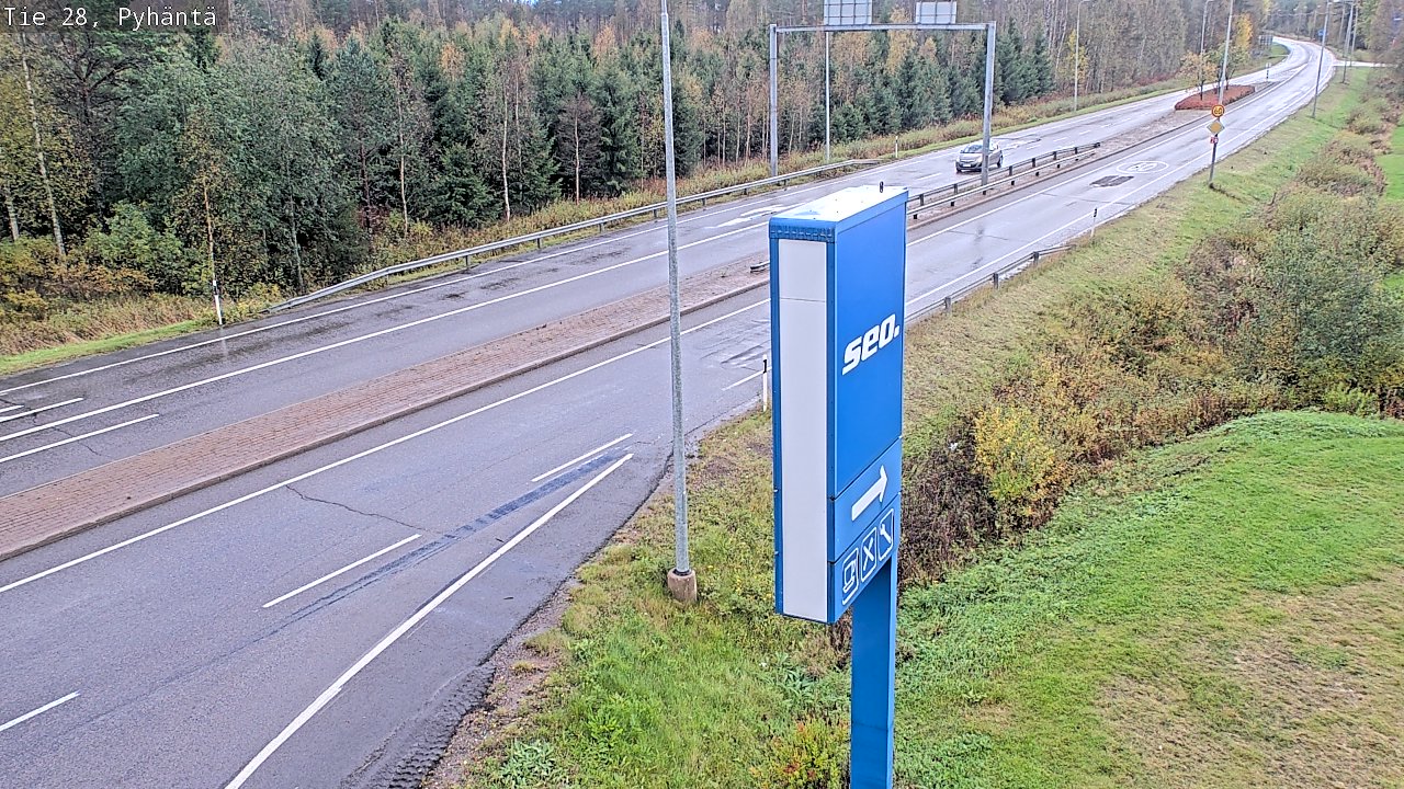 Kelikamerat Kuva Tie 28 Pyhäntä, Pyhäntä, Pohjois-Pohjanmaa