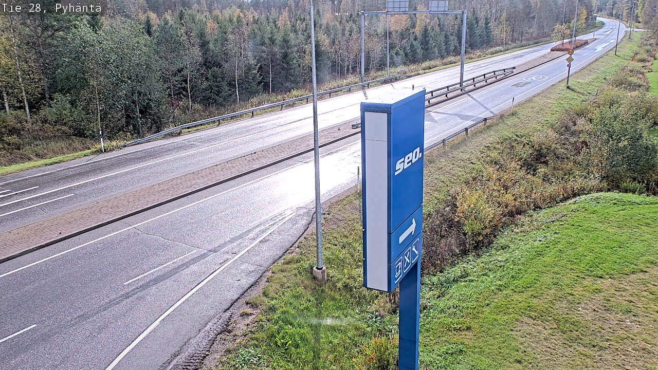 Kelikamerat Kuva Tie 28 Pyhäntä, Pyhäntä, Pohjois-Pohjanmaa