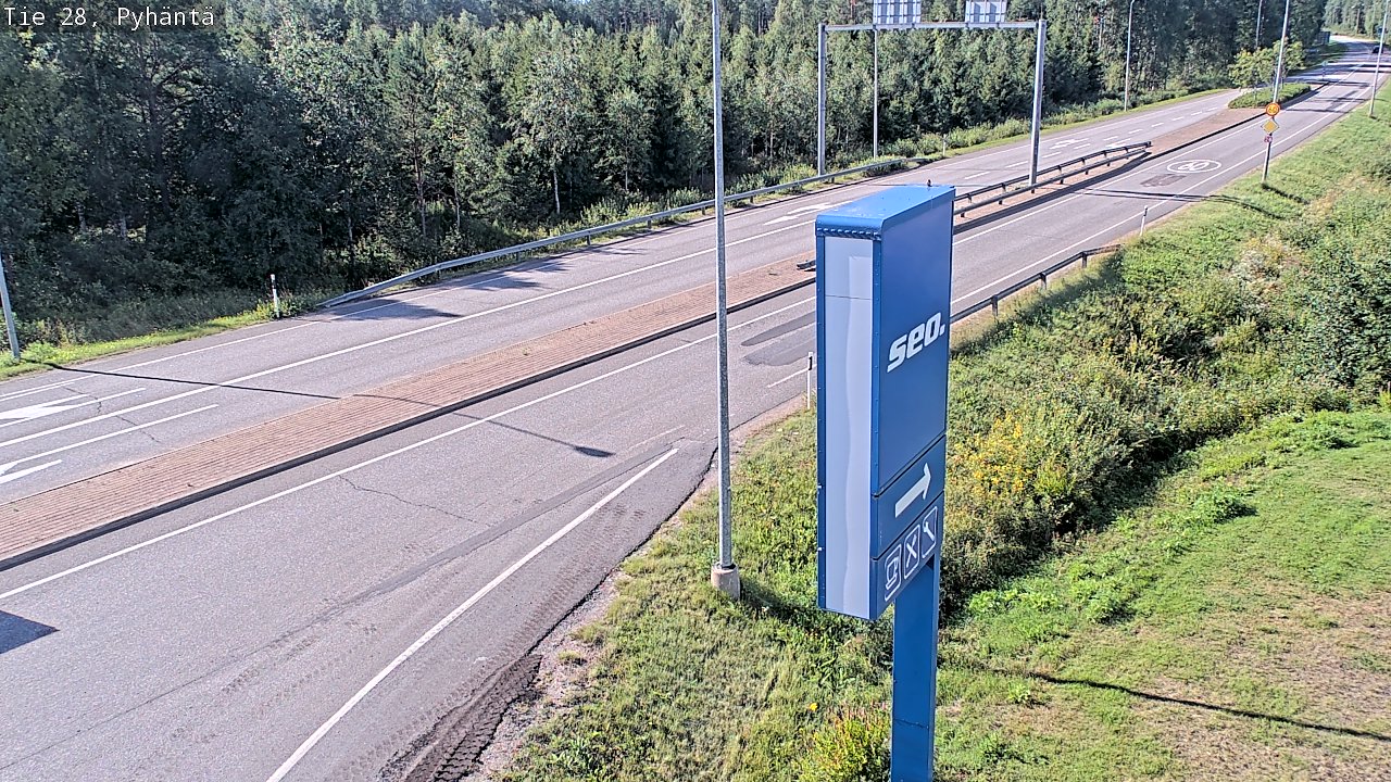 Kelikamerat Kuva Tie 28 Pyhäntä, Pyhäntä, Pohjois-Pohjanmaa