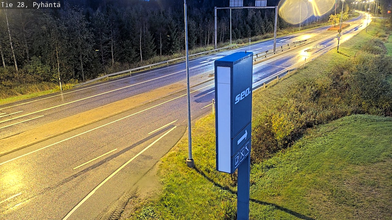 Kelikamerat Kuva Tie 28 Pyhäntä, Pyhäntä, Pohjois-Pohjanmaa