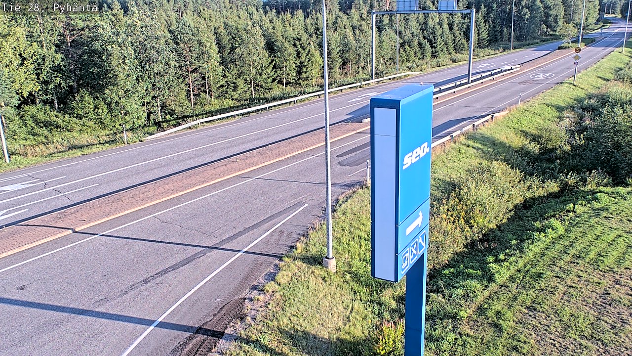 Kelikamerat Kuva Tie 28 Pyhäntä, Pyhäntä, Pohjois-Pohjanmaa