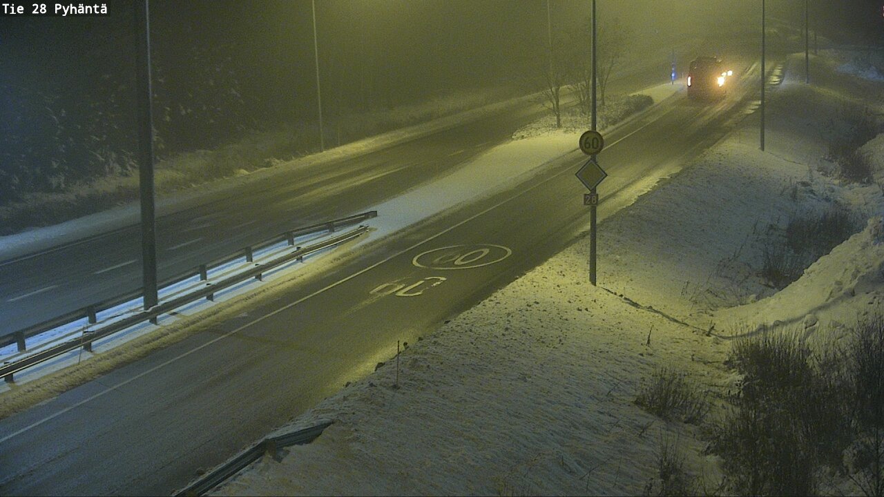 Weather Camera Image Road 28 Pyhäntä, Pyhäntä, Pohjois-Pohjanmaa