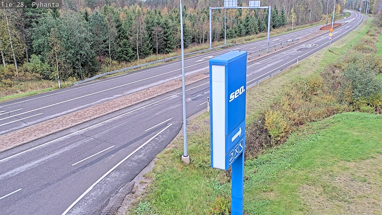 Kelikamerat Kuva Tie 28 Pyhäntä, Pyhäntä, Pohjois-Pohjanmaa