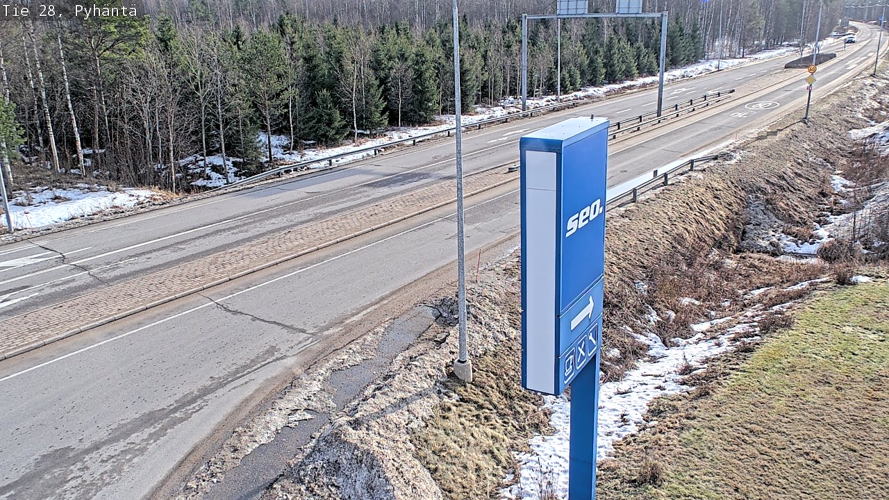 Kelikamerat Kuva Tie 28 Pyhäntä, Pyhäntä, Pohjois-Pohjanmaa