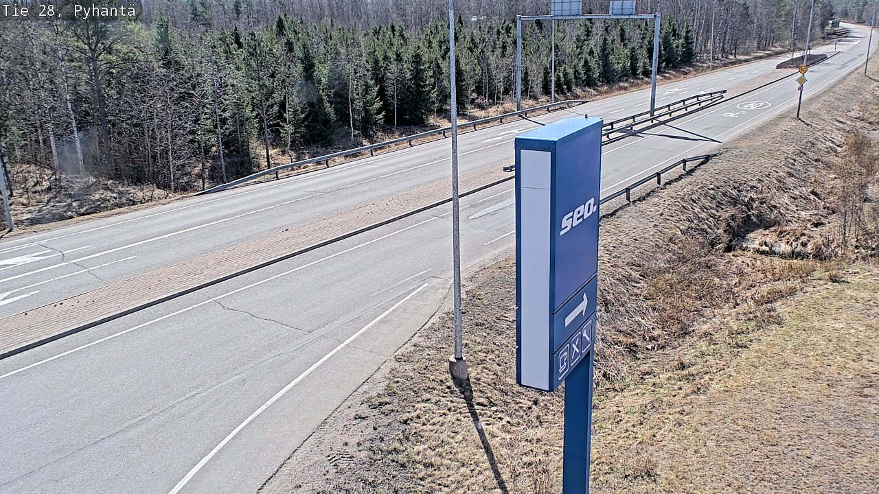 Kelikamerat Kuva Tie 28 Pyhäntä, Pyhäntä, Pohjois-Pohjanmaa