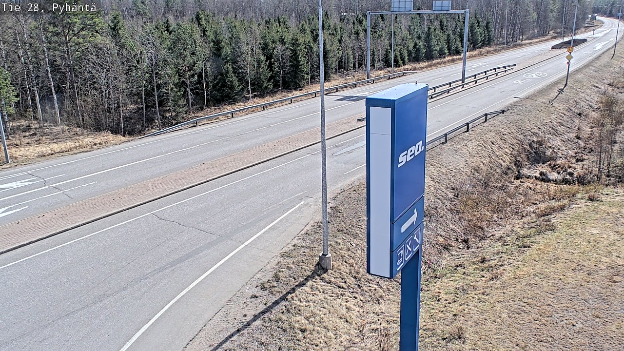 Kelikamerat Kuva Tie 28 Pyhäntä, Pyhäntä, Pohjois-Pohjanmaa