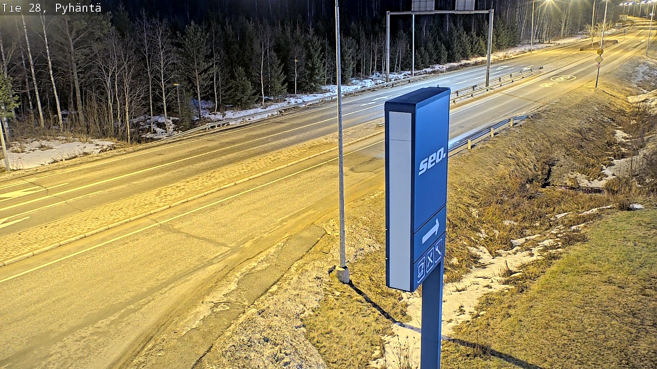 Kelikamerat Kuva Tie 28 Pyhäntä, Pyhäntä, Pohjois-Pohjanmaa