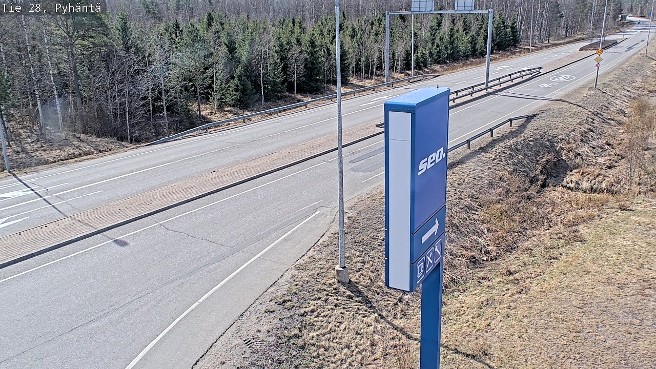 Kelikamerat Kuva Tie 28 Pyhäntä, Pyhäntä, Pohjois-Pohjanmaa