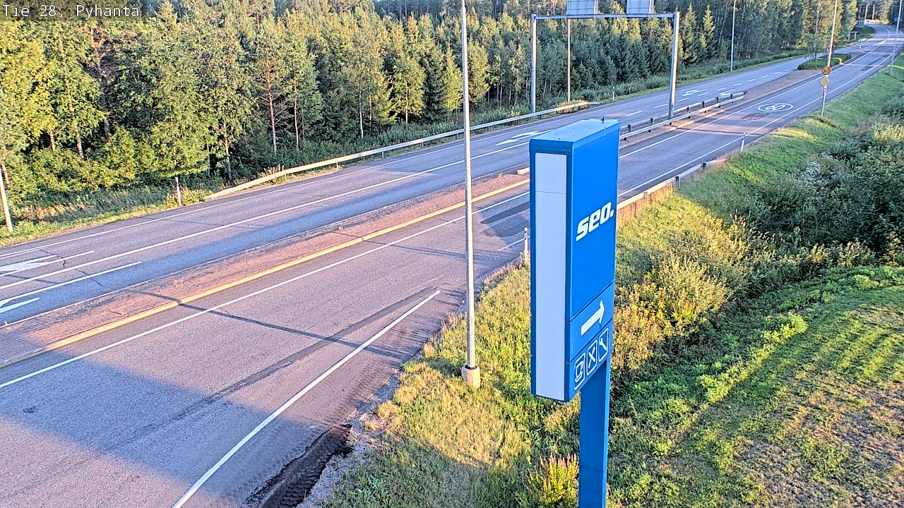 Kelikamerat Kuva Tie 28 Pyhäntä, Pyhäntä, Pohjois-Pohjanmaa