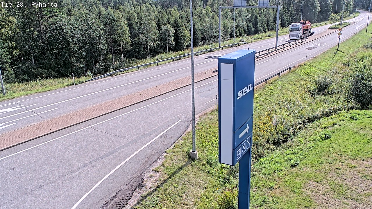 Kelikamerat Kuva Tie 28 Pyhäntä, Pyhäntä, Pohjois-Pohjanmaa