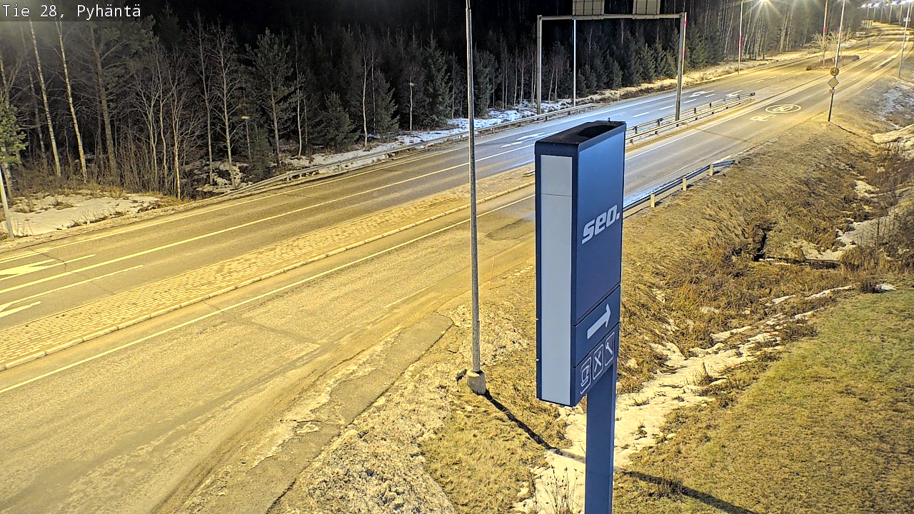 Kelikamerat Kuva Tie 28 Pyhäntä, Pyhäntä, Pohjois-Pohjanmaa