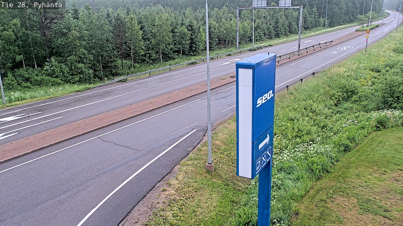 Kelikamerat Kuva Tie 28 Pyhäntä, Pyhäntä, Pohjois-Pohjanmaa